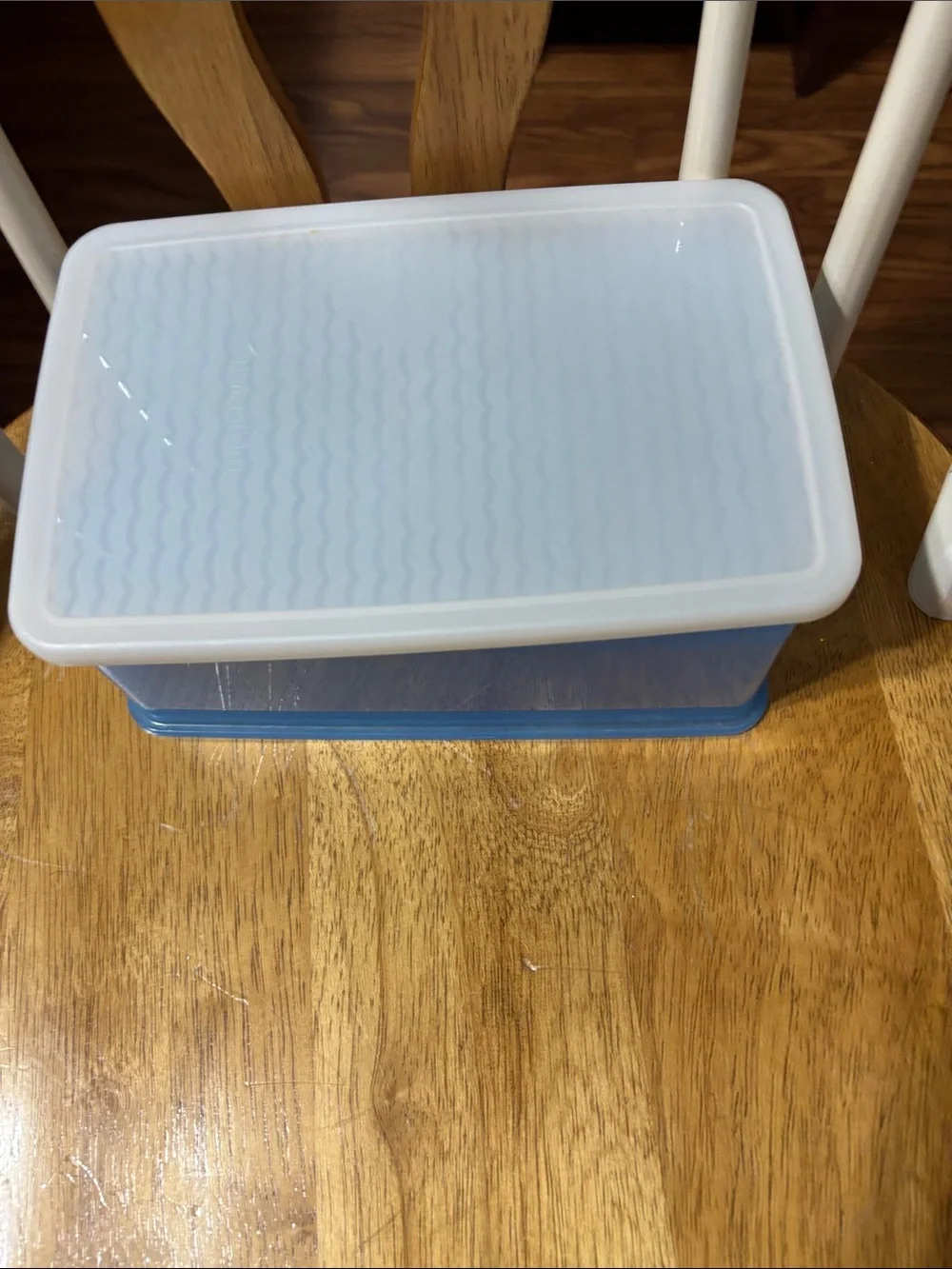 Rubbermaid Storage Box with Lid - Light Blue for Fridge